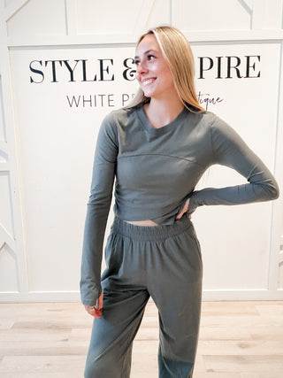 Kate Lycra Crossover Top