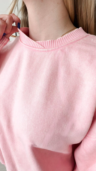 Janette Acid Wash Oversized Sweatshirt