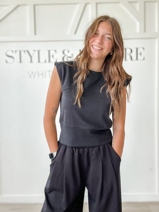 Fiona Back Buckle Sleeveless Top