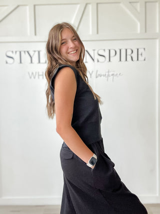 Fiona Back Buckle Sleeveless Top