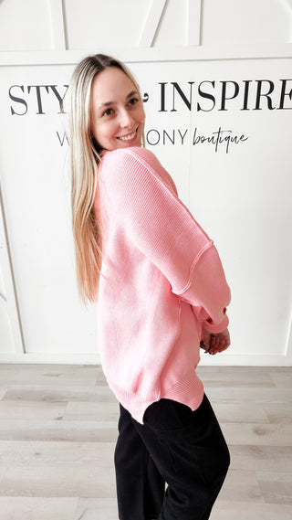 Kate Side Slit Oversized Sweater