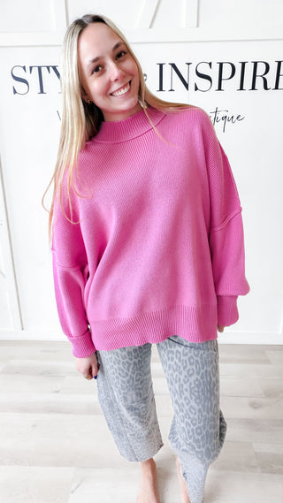 Kate Side Slit Oversized Sweater