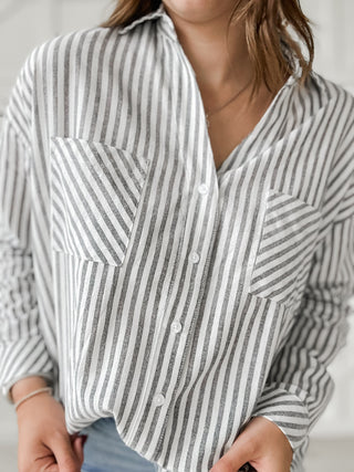 Selah Stripe Oversized Shirt