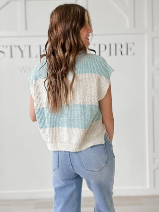 Liza Stripe Sleeveless Sweater *FINAL SALE*