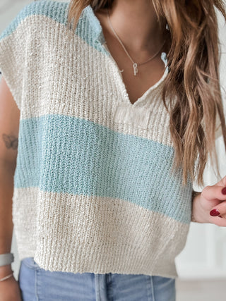 Liza Stripe Sleeveless Sweater *FINAL SALE*
