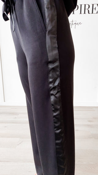 Marcie Satin Stripe Modal Pants