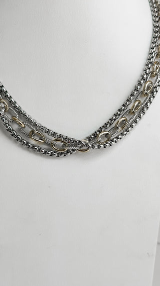 Mixed Chain Necklace. *Final Sale*