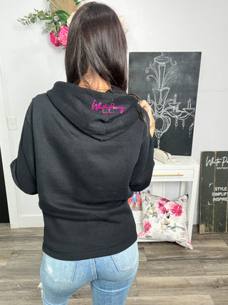 White Peony Puff Sweatshirt