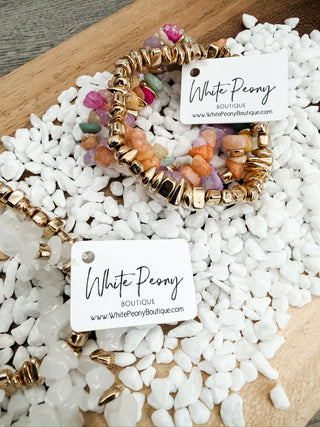 Stone Chip Bracelets. *Final Sale*