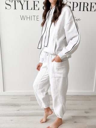 Amberly Piping Hoodie
