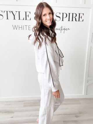 Amberly Piping Hoodie