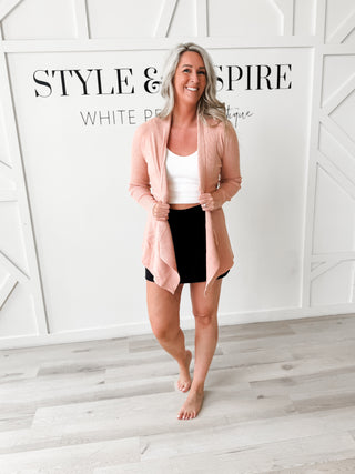 Lea Long line Waterfall Cardigan