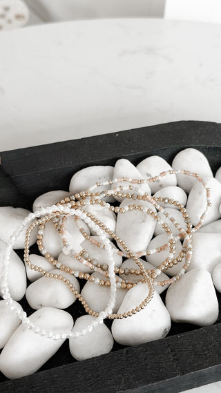 Cross Bead Bracelet. *Final Sale*