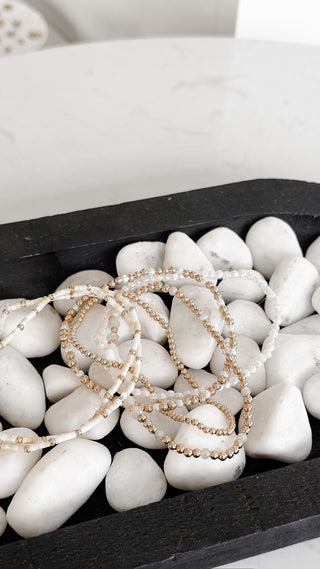 Cross Bead Bracelet. *Final Sale*