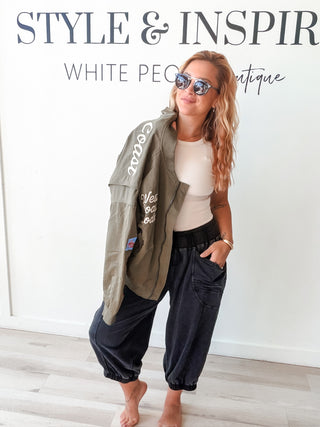 Izzy Washed Cargo Joggers