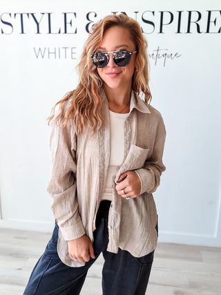 Marissa Oversized Button-Up Shirt