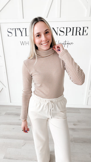 Darla Striped Turtleneck