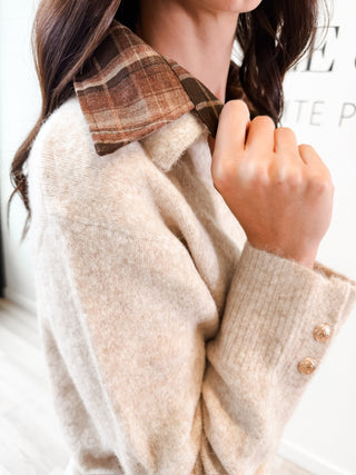 Aspen Plaid Collar Sweater