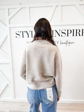 Aspen Plaid Collar Sweater