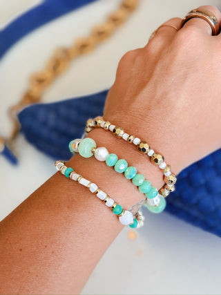 Pastel Pearl Bracelet Set. *Final Sale*