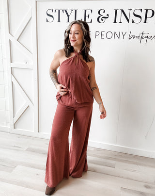 Madilynn Textured Palazzo Pants *Final Sale*