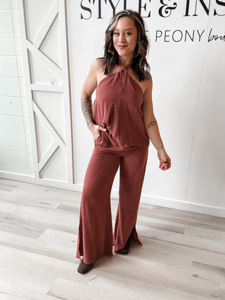 Madilynn Textured Palazzo Pants *Final Sale*