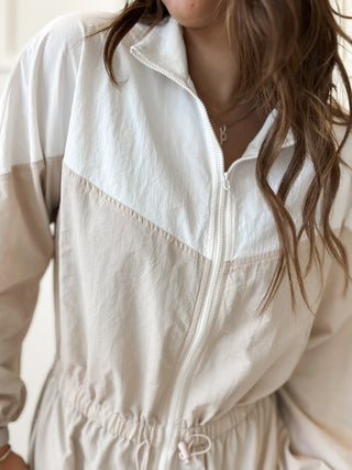 Lillian Nylon Contrast Romper