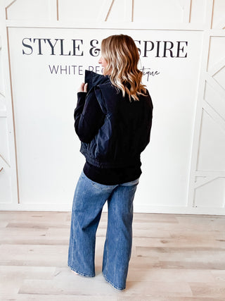 Flying Monkey Mid Rise Wide Leg Jeans