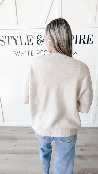 Martha Chenille Heart Cardigan