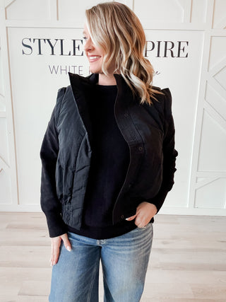 Bethany Bomber Style Puffer Vest