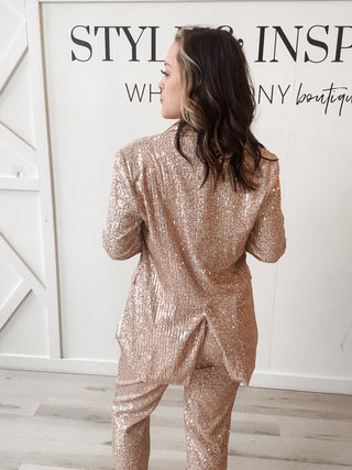 Serena Three Piece Sequin Pant Set *Final Sale*