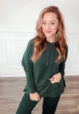 lightweight green oversized hoodie