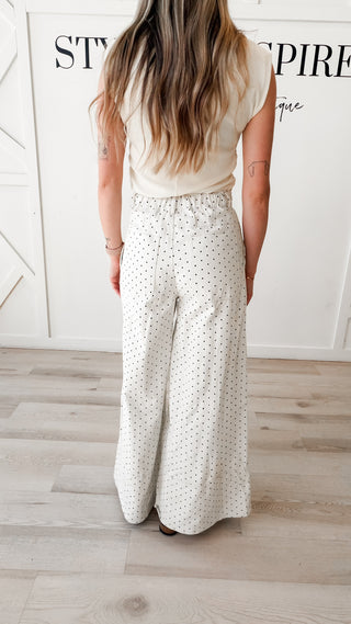 Dawn Polka Dot Wide Leg Pants