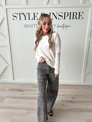 Savannah Leopard Print Pants