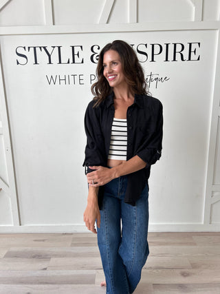 Sofia Oversized Tencel Shirt