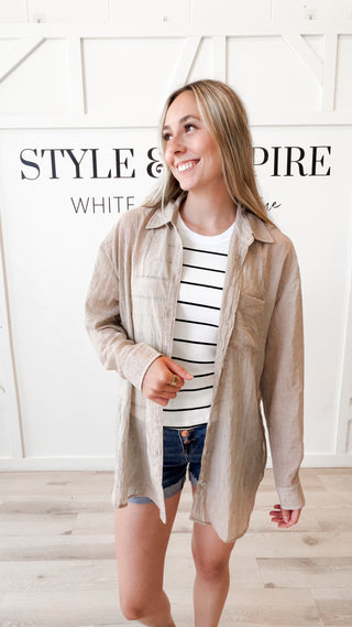 Marissa Oversized Button-Up Shirt