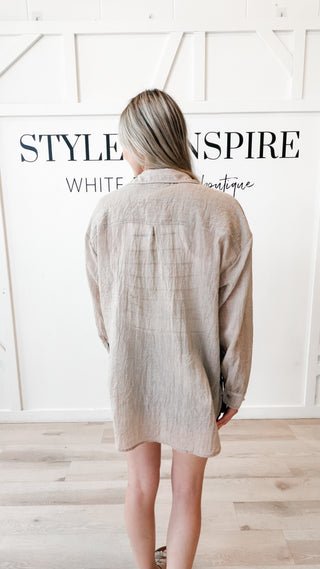 Marissa Oversized Button-Up Shirt