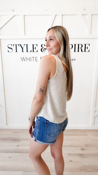 Mary Low Back V-Neck Tank