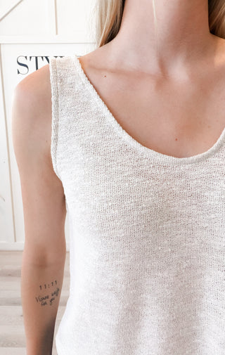 Mary Low Back V-Neck Tank
