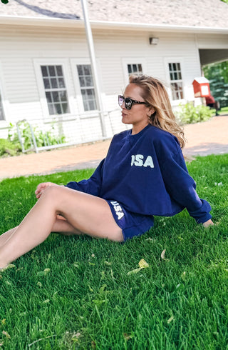 Team USA Terry Semi-Cropped Sweatshirt