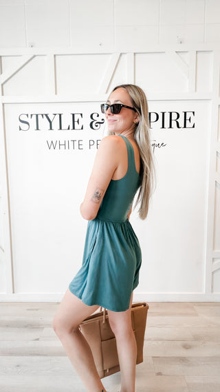 Roxanne Square Neck Romper