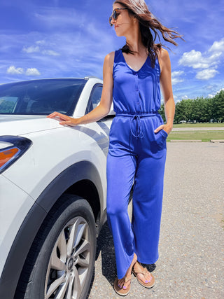 Jackie Modal Sleeveless Jumpsuit