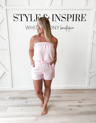 Maria Pinstripe Shorts