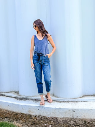 Mary Low Back V-Neck Tank