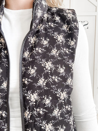 Orleah Floral Quilted Vest