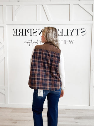 Lynette Plaid Puffer Vest