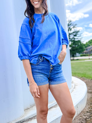 Cassie Bubble Sleeve Top