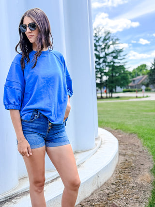 Risen Button Fly Cuff Shorts