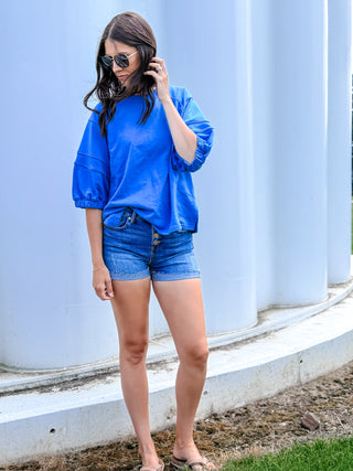 Cassie Bubble Sleeve Top