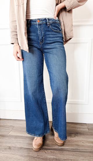 Risen Front Yoke Detail Wide Jean
